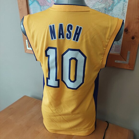 Adidas NBA LA Lakers Jersey Yellow Polyester Men's Size S RN#119208 - Picture 4 of 11